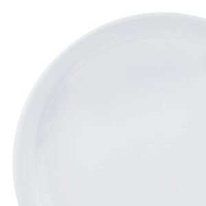 AmazonCommercial 9 in. White Melamine Plate - 6 Piece Set