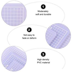 ARTIBETTER 3pcs PVC Cutting Mat Translucent Grip Fabric Quilting Cut Mat Durable Non Slip Square Cutting Mat Pad for Scrapbooking Sewing 6x6cm 8x8cm 10x10cm