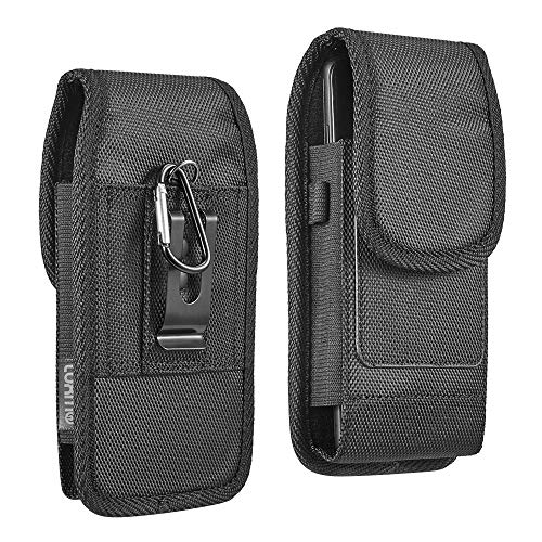 LUXMO Rugged Heavy Duty Cell Phone Carrying Holder Belt Clip Holster Case Pouch for Motorola Moto g Power 5G Moto g Play (2023) Moto Edge 30 Fusion Moto Edge (2022) Moto g Stylus 2022 Moto g 5G