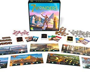 7 Wonders Board Game BASE GAME (New Edition) | Family Board Game | Civilization Board Game for Adults | Strategy Board Game for Game Night | 3-7 Players | Ages 10+ | Made by Repos Production