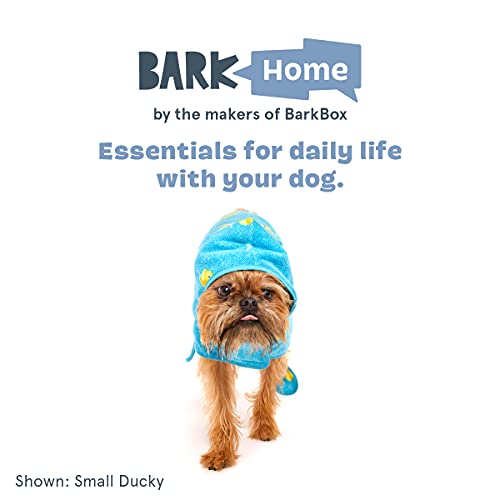 Barkbox Premium Absorbent Hooded Dog Bathrobe Towel - Quick Drying Pet Towel for Bath & Beach Trips - Luxurious & Soft Bathrobe Towel for Dogs of All Breeds - Rubber Duck - Large