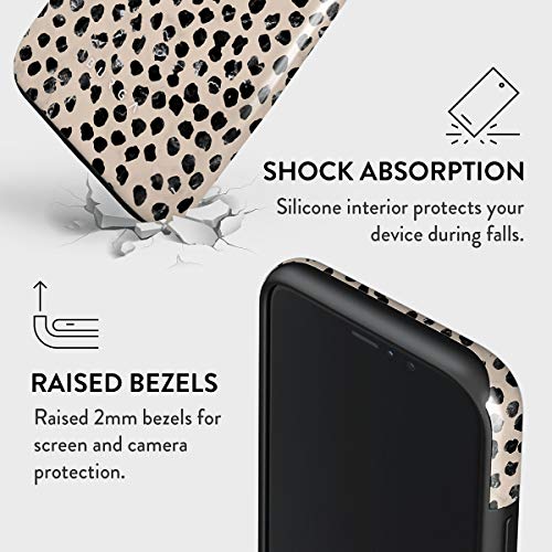 BURGA Cellular_Phone_CASE Compatible with iPhone 11 Pro, Silicone, Heavy Duty Protection, Slim Fit, Wireless Charging Compatible & Shock-Absorbent, Almond Latte