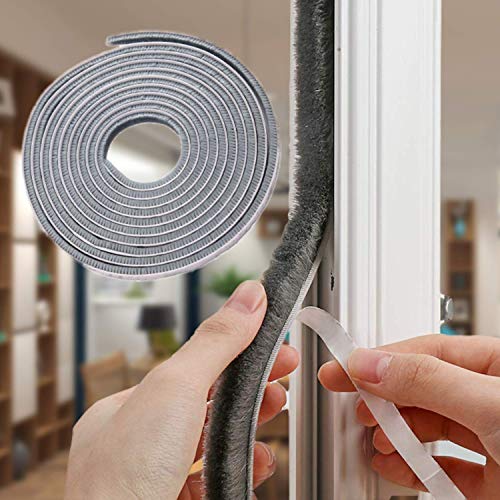 32.8 Ft Self Adhesive Seal Strip Weatherstrip for Windows and Doors House Soundproofing,Windproof,Dustproof,Stronger Stickiness,0.35 Wide X 0.2 inch Thick.