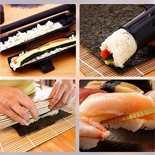URED Professional Super Space Sushi Bazooka，Upgrade Sushi Making Kit Mold Food Grade Plastic,Sushi Maker Rice Vegetable Meat Diy Sushi Kit Machinekitchen Utensils,Sushi Making Kit For Beginners