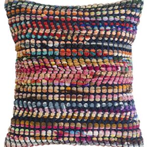 LR Home Multicolored Bohemian Geometric Throw Pillow, 1 Count (Pack of 1), Multi