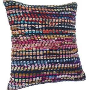 LR Home Multicolored Bohemian Geometric Throw Pillow, 1 Count (Pack of 1), Multi