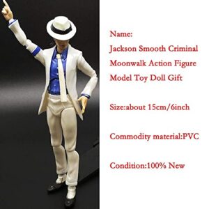 Singer Jackson Figure Smooth Criminal Anti-Gravity Lean Michael Action Figure Figurine Doll Toy