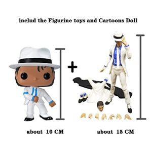 Singer Jackson Figure Smooth Criminal Anti-Gravity Lean Michael Action Figure Figurine Doll Toy