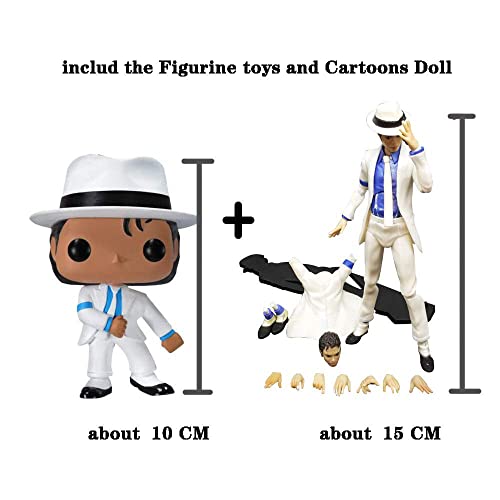 Singer Jackson Figure Smooth Criminal Anti-Gravity Lean Michael Action Figure Figurine Doll Toy