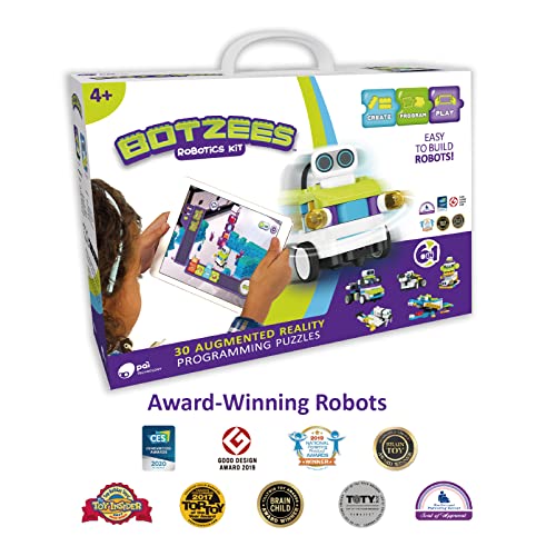 PAI TECHNOLOGY BOTZEES Coding Robots for Kids, Remote Control Robot, STEM Toys, Gift for Boys and Girls Age 4+ (APP Based, iOS, Android and Kindle Fire Compatible)