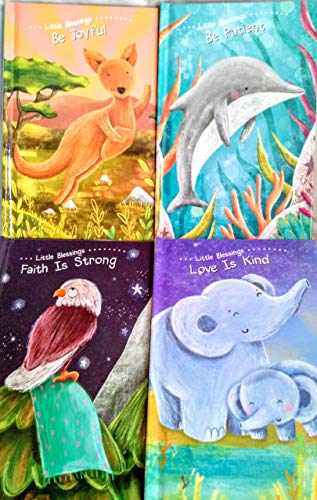 Little Blessings Be Joyful, Be Patient, Faith is Strong, and Love is Kind Board Books - Set of 4