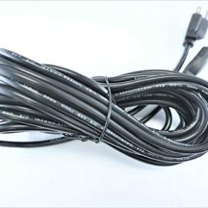 [UL Listed] OMNIHIL 15 Feet Long AC Power Cord Compatible with TSC TTP-2410MT Thermal Barcode Label Printer