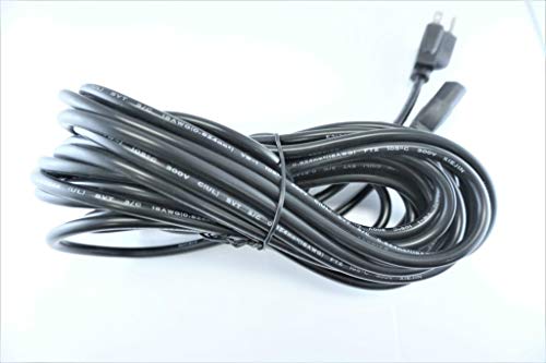 [UL Listed] OMNIHIL 15 Feet Long AC Power Cord Compatible with TSC TTP-2410MT Thermal Barcode Label Printer