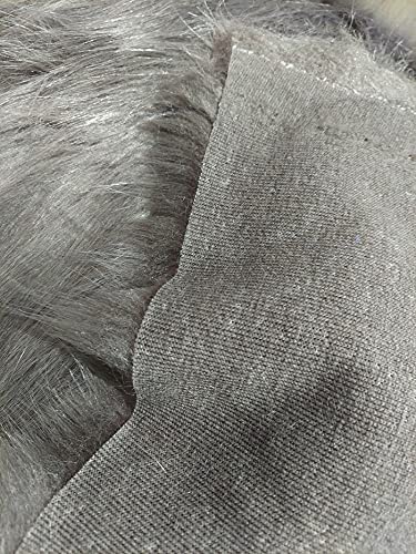 Solid Arctic Fox Fur Fabric Sold by The Yard DIY Coats Costumes Scarfs Rugs Accessories Fashion (White)