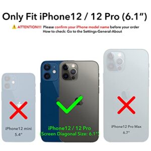 ORNARTO Compatible with iPhone 12 Case 6.1 and iPhone 12 Pro Case, Slim Liquid Silicone 3 Layers Full Covered Soft Gel Rubber Case Cover 6.1 inch-White