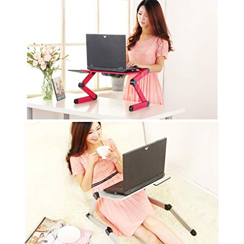 Folding table Office Aluminum with Heat Dissipation Standing Computer Desk, Standing Computer Desk/Foldable Laptop Desk