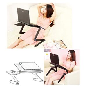 Folding table Office Aluminum with Heat Dissipation Standing Computer Desk, Standing Computer Desk/Foldable Laptop Desk