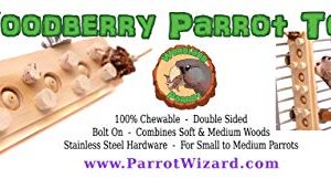 Woodberry - Medium Bolt-On Parrot Toy