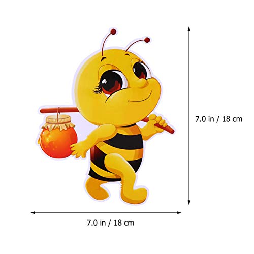 EXCEART 3 pcs Bees Cutouts Stickers Bulletin Board Bumblebee Cutouts Bumblebee Classroom Decor Stickers for Classroom Decorations