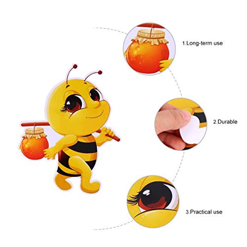 EXCEART 3 pcs Bees Cutouts Stickers Bulletin Board Bumblebee Cutouts Bumblebee Classroom Decor Stickers for Classroom Decorations