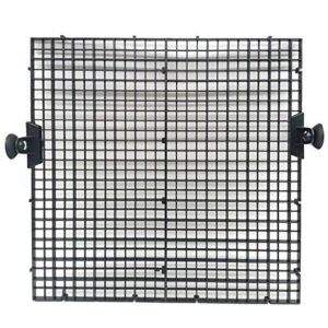 TIHOOD 4PCS Aquarium Divider Tray Plastic Grid Aquarium Egg Crate Light Diffuser, Fish Tank Divider Filter Bottom Isolation with 8PCS Sucker Clip