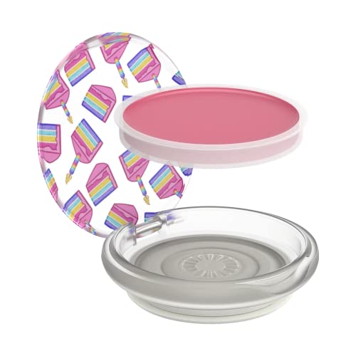 PopSockets Lip Balm Phone Grip with Expanding Kickstand, PopLips, PopSockets for Phone - Birthday Cake