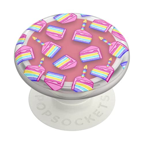 PopSockets Lip Balm Phone Grip with Expanding Kickstand, PopLips, PopSockets for Phone - Birthday Cake