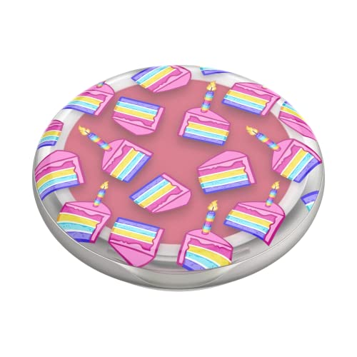 PopSockets Lip Balm Phone Grip with Expanding Kickstand, PopLips, PopSockets for Phone - Birthday Cake