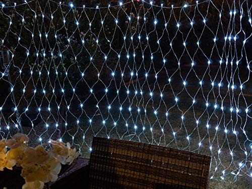 Joiedomi 300 LED Christmas Net Lights for Indoor & Outdoor Decorations, Christmas Events, Christmas Eve Night Decor, Christmas Tree, Bushes (Pure White)