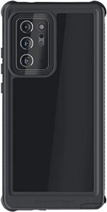 ghostek nautical note 20 ultra waterproof case full body with screen protector built-in watertight seal wireless charging compatible designed for 2020 samsung galaxy note20 ultra 5g (6.9 inch) (black)