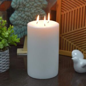 5 x 8 inch white pillar candle