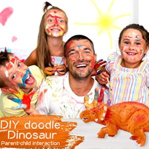 ANCHWN Dinosaur World Painting Kit - 35 Pcs Dinosaur Arts and Crafts Set for Boys Girls Age 4 5 6 7 8Years Old Kid Creativity DIY Gift Easter Paint Your Own Dinosaur Animal Set