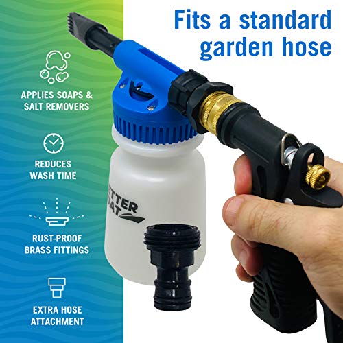 Foam Cannon Soap Foam Gun for Boat Cleaning and Car Wash - Foam Sprayer Car Wash Washing Foamer Cannon Detailing Gift Car Wash Kit Foam Cleaner Spray Foam Cannon Garden Hose