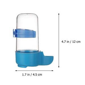 POPETPOP 3pcs Automatic Bird Feeders Bird Water Bottles Food Dispensers Hanging in Birds Cage for Cockatiel Parrots Budgie Lovebirds (Red Blue Green)