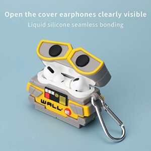 Compatible with Airpod Pro,Funny Cartoon Animation Wall·E Silicone Case Design, Suitable for Fashion Girl Child Teen Boy Airpod Pro Case (Wall-E)