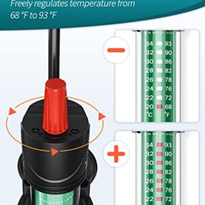 Uniclife 100 Watt Aquarium Heater with Thermometer, Fish Tanks Heater for 10-25 Gallon