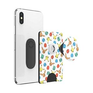 PopSockets Phone Wallet with Expanding Grip, Phone Card Holder, Wireless Charging Compatible - Pokemon Faces