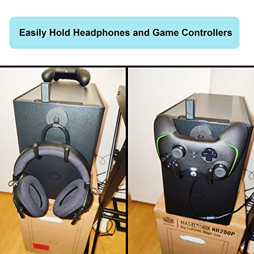 YYST Magnetic Headset Holder up to 1 kg(2 lbs), Adjustable Headphone Holder for Computer/Gaming Headsets, Headphone - No Headsets (1)