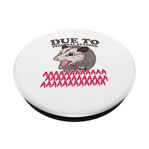 Due to Personal Reasons AAAAAAAAAA Funny Possum PopSockets Swappable PopGrip