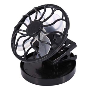 Solar fan, Electric Mini Clip-on Solar Fan Air Conditioner Cooling Cell Fan For Outdoor Home Travel Camping Hiking Cooling Ventilation
