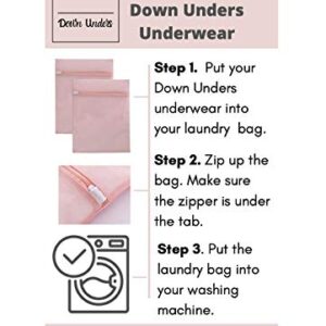 Down Unders Laundry Bag in Blush Pink