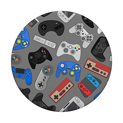 Gaming Controller Pattern For Game Gamer Lover Gift PopSockets PopGrip: Swappable Grip for Phones & Tablets