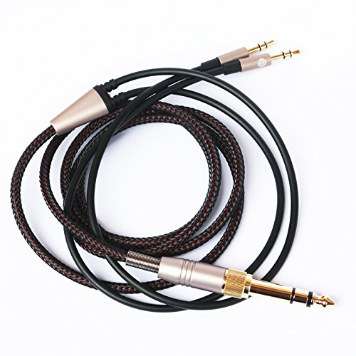 NewFantasia Replacement Audio Cable Compatible with Hifiman Sundara, Arya, Ananda Headphones 3.5mm and 6.35mm to Dual 3.5mm Connector Jack Male Cord 3.1meters/10ft