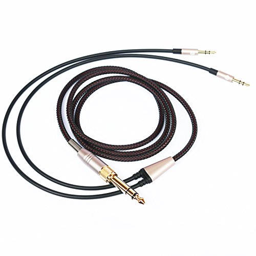 NewFantasia Replacement Audio Cable Compatible with Hifiman Sundara, Arya, Ananda Headphones 3.5mm and 6.35mm to Dual 3.5mm Connector Jack Male Cord 3.1meters/10ft