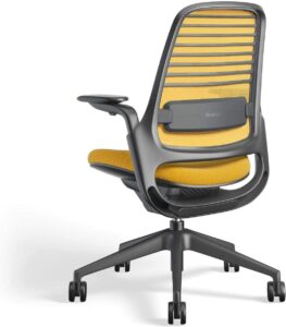 steelcase series 1 work office chair, canary