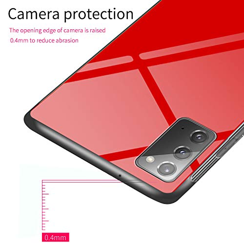 Luhuanx Case for Samsung Galaxy Note 20，Note 20 Case 5G,Tempered Glass Quality Pattern Back Slim Case for Galaxy Note 20 Case (2020) Anti-Drop