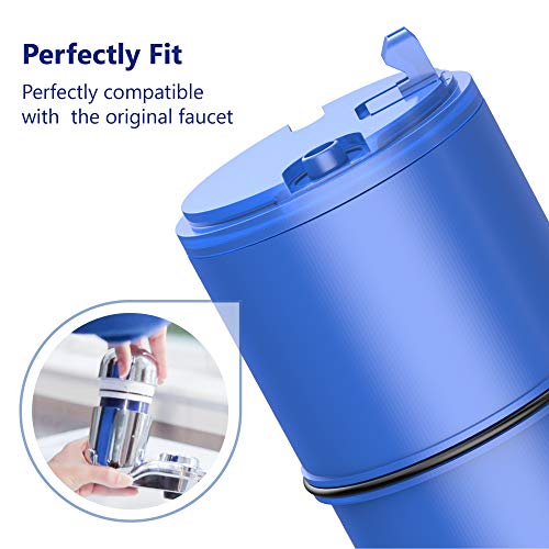 Overbest NSF Certified Water Filter, Replacement for Pur® RF9999®, RF-3375 Faucet Water Filter, Pur® Faucet Model FM-2500V, FM-3700, PFM150W, PFM350V, PFM400H, PFM450S, Pur-0A1 (Pack of 3)