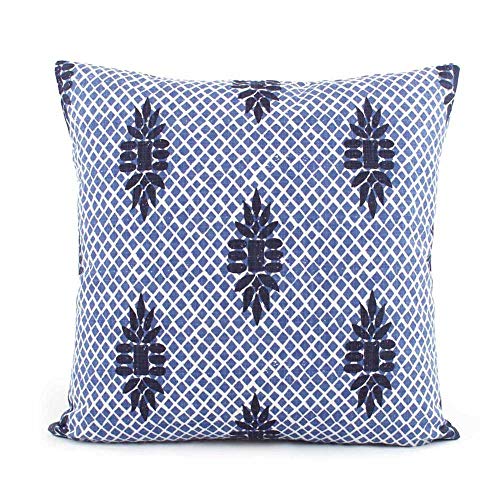 MangGou Indigo Blue Chinoiserie Home Decorative Cushion Cover Decoration Pillow Cover Throw Pillow Accent Pillow Pillow Sham Pillow