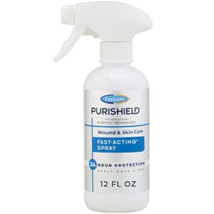 Farnam Purishield Horse Wound Care Fast Acting Spray, Cleans and Treats Wounds on Horses, Dogs, Cats & Livestock, 12 Ounces