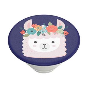 popsockets poptop (top only. base sold separately.): swappable top for popgrip bases, popgrip slide, otter+pop & popwallet+ - princess llama